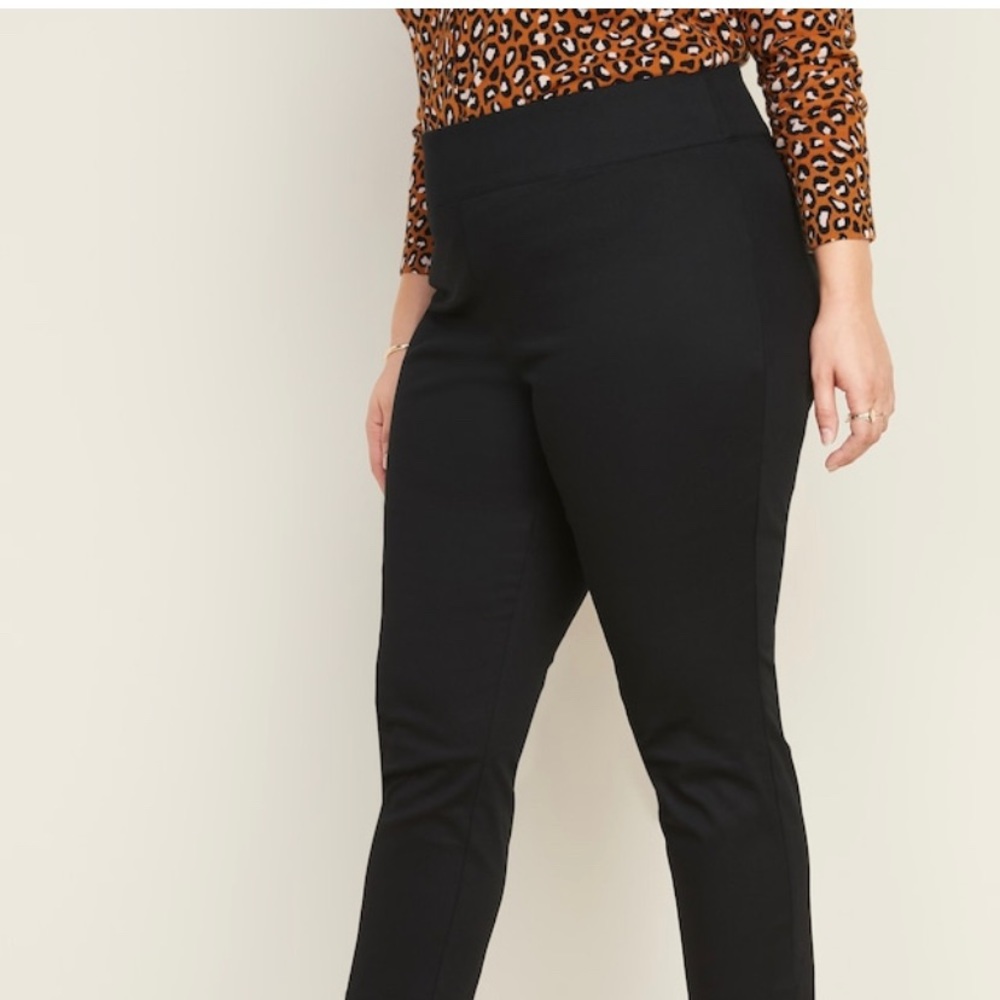 High Waisted Plus Size Pull on Pants